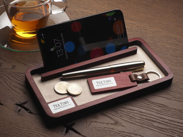Logo trade corporate gift photo of: Wooden desk organiser 1818121