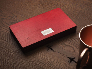 Logo trade promotional products image of: Wooden bill box 1816121