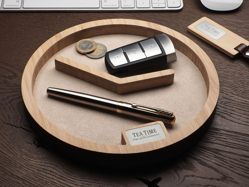 Logotrade promotional products photo of: Wooden desk organiser 1817292