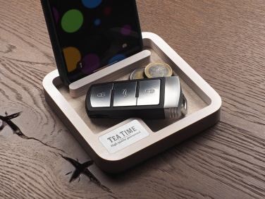 Logo trade promotional merchandise picture of: Wooden desk organiser 1846121