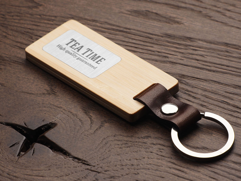 Logotrade business gift image of: Wooden keyring 1853292