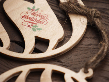 Logotrade promotional product picture of: Wooden Christmas Decoration 1856121