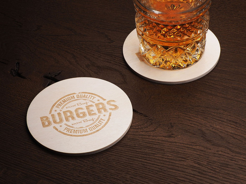 Logo trade promotional gifts image of: Coaster 1047121