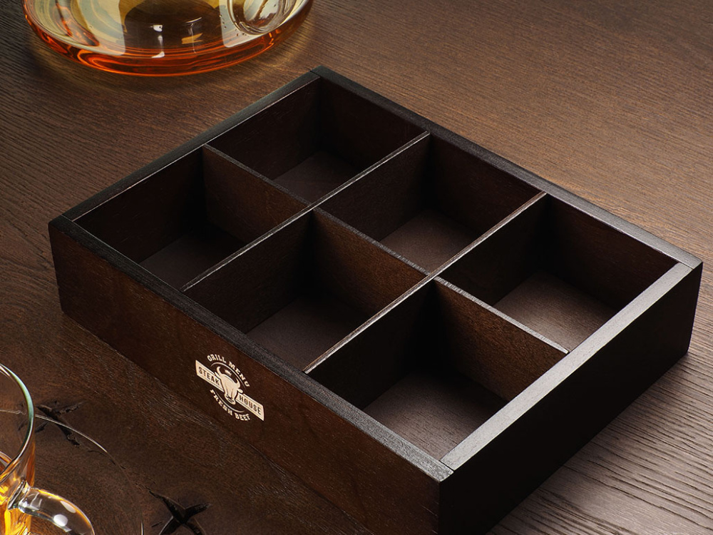 Logo trade corporate gifts image of: Wooden box 1870121