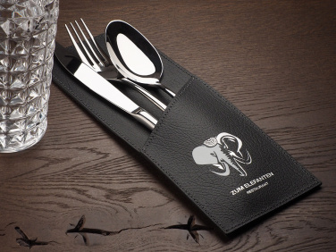 Logo trade promotional giveaways image of: Cutlery case 1044318
