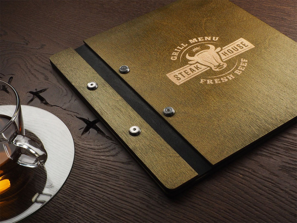 Logo trade corporate gift photo of: Menu cover 1905121
