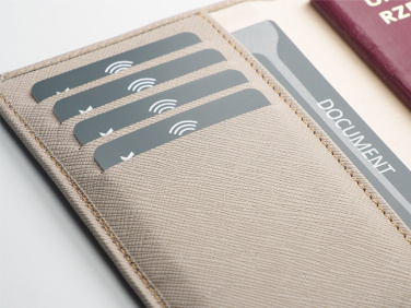 Logo trade promotional gifts image of: RFID passport case 1301113