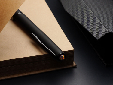 Logo trade promotional items picture of: Ball pen with AMBER stone 2070036