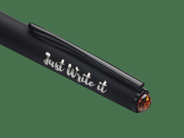 Logo trade corporate gift photo of: Ball pen with AMBER stone 2070036