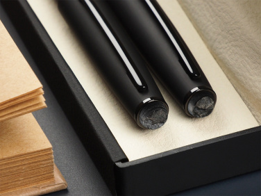 Logotrade promotional item image of: Pen set with coal 2094036