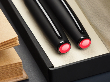 Logo trade promotional giveaways picture of: Coral stone Pen set 1285036
