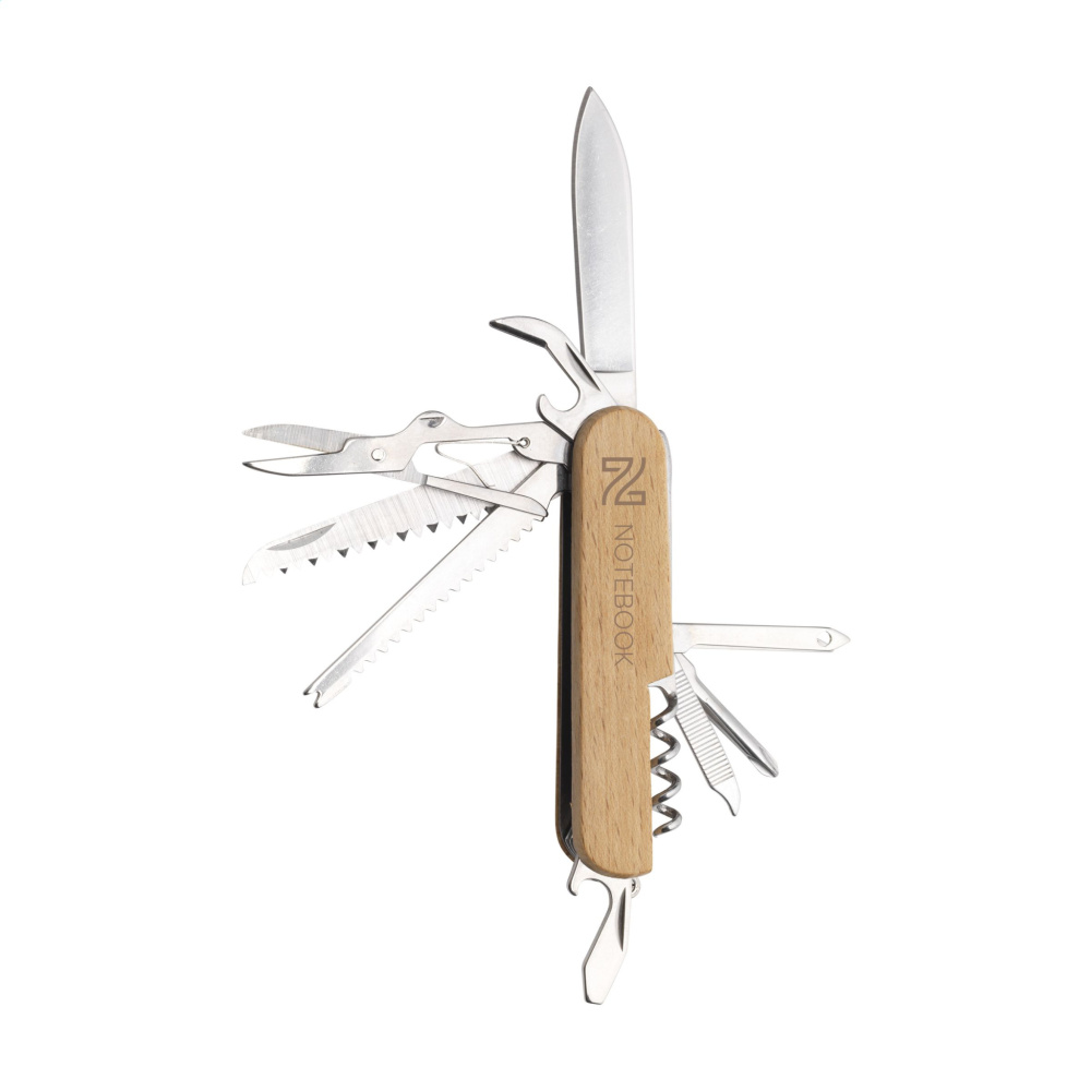 Logo trade promotional gifts picture of: Beechwood Pocket knife