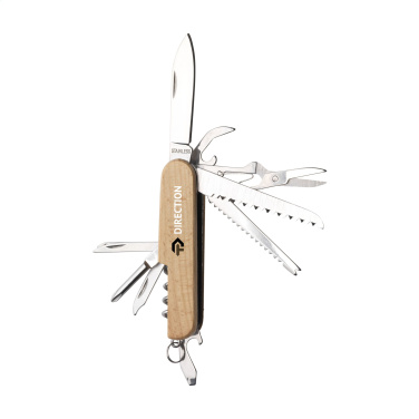 Logo trade promotional gifts image of: Beechwood Pocket knife