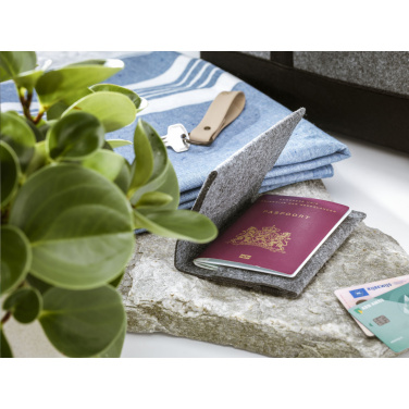 Logotrade promotional giveaways photo of: Identify GRS RPET Felt passport holder