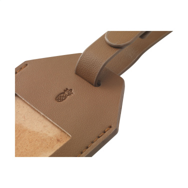 Logotrade advertising product image of: Vegan Pineapple Leather Luggage Tag