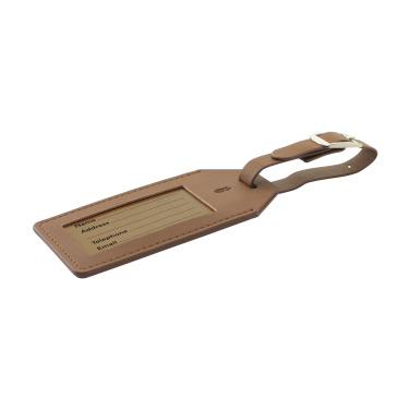 Logo trade advertising products image of: Vegan Pineapple Leather Luggage Tag