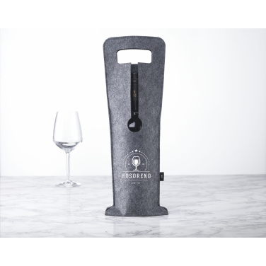 Logo trade promotional giveaways image of: Wine Bag-to-Give GRS RPET