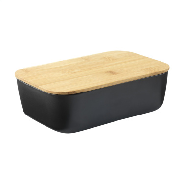 Logo trade corporate gifts image of: Midori Bamboo Lunchbox