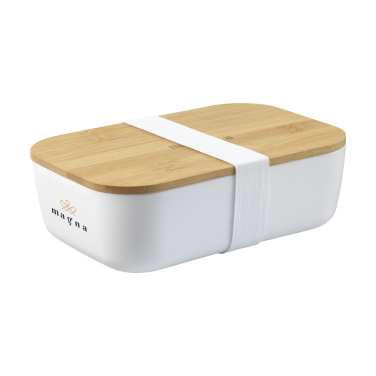Logo trade promotional products image of: Midori Bamboo Lunchbox