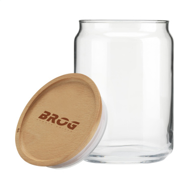 Logo trade advertising products image of: Wood Jar Storage