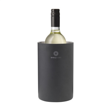 Logo trade business gifts image of: CoolSteel RCS Recycled Steel wine cooler
