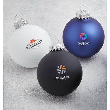 Logo trade business gifts image of: Christmas Bauble Ø 6 cm - set of 4 - Made in Europe