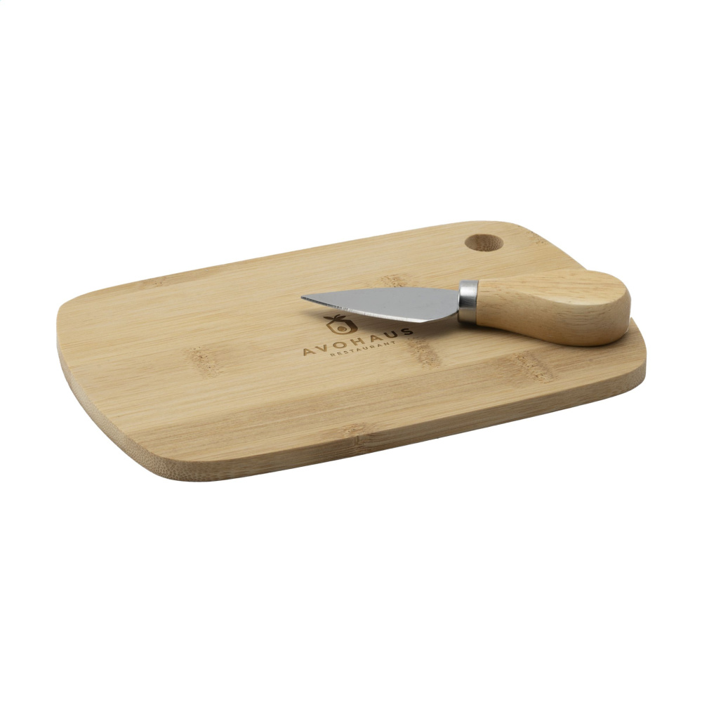 Logo trade advertising product photo of: Bamboo Cheese Platter 2-pcs