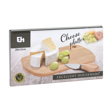 Logo trade promotional merchandise photo of: Bamboo Cheese Platter 2-pcs