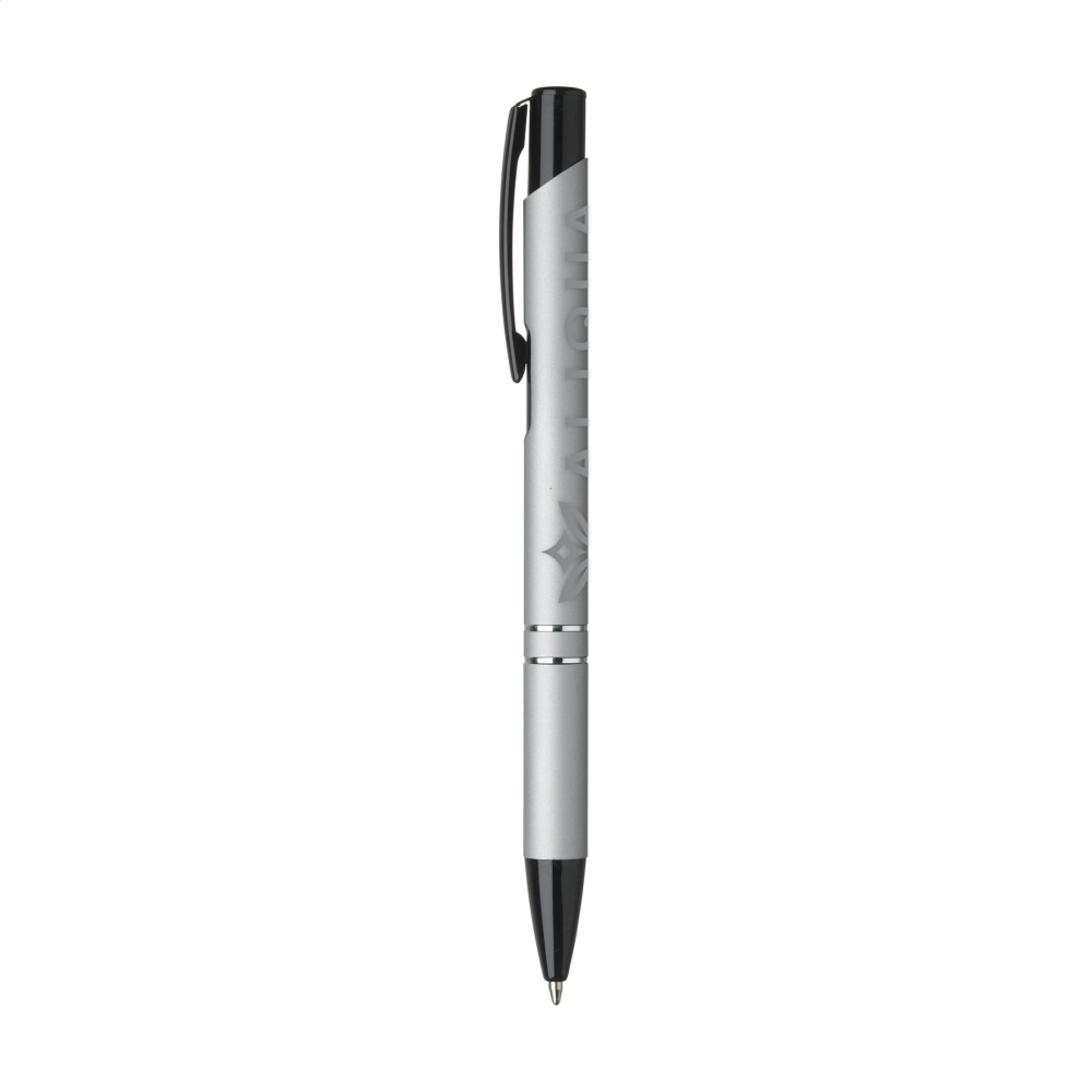 Logotrade promotional gift picture of: Ebony Rubberised pen