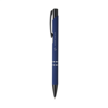 Logo trade promotional product photo of: Ebony Rubberised pen