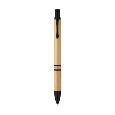 Logo trade business gifts image of: Ebony Bamboo pen