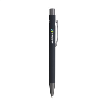 Logo trade promotional item photo of: Brady Soft Touch Recycled Alu pens