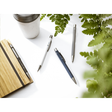 Logo trade promotional merchandise image of: Brady Soft Touch Recycled Alu pens