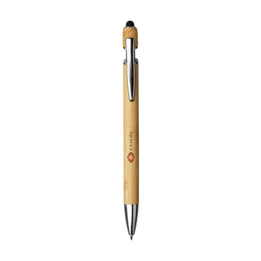 Logo trade advertising products image of: Luca Touch Bamboo stylus pen