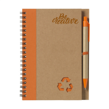 Logo trade promotional merchandise image of: Recycle Note-L Paper notebook