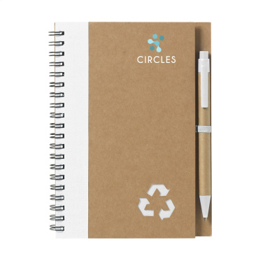 Logo trade promotional merchandise image of: Recycle Note-L Paper notebook