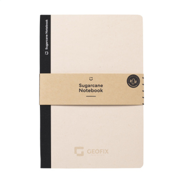 Logo trade promotional gift photo of: Sugarcane Paper Notebook A5