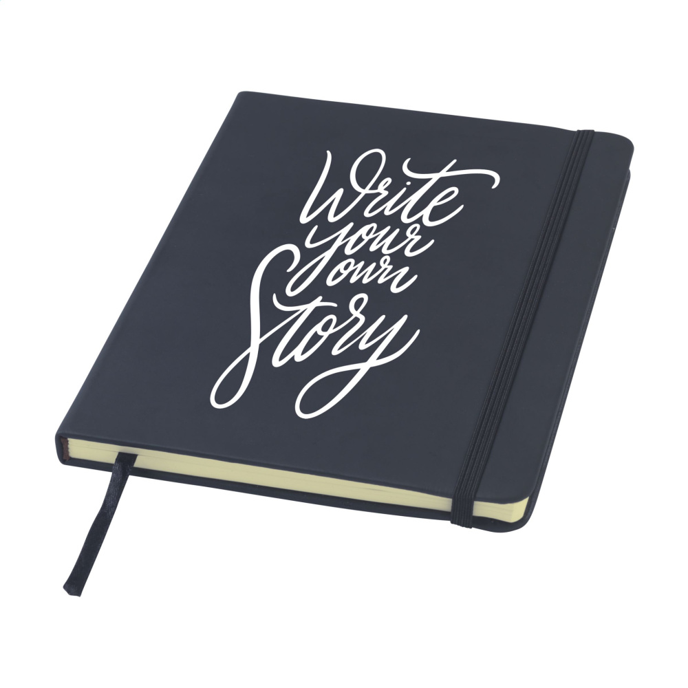 Logo trade promotional item photo of: BudgetNote A5 Lines Paper Notebook