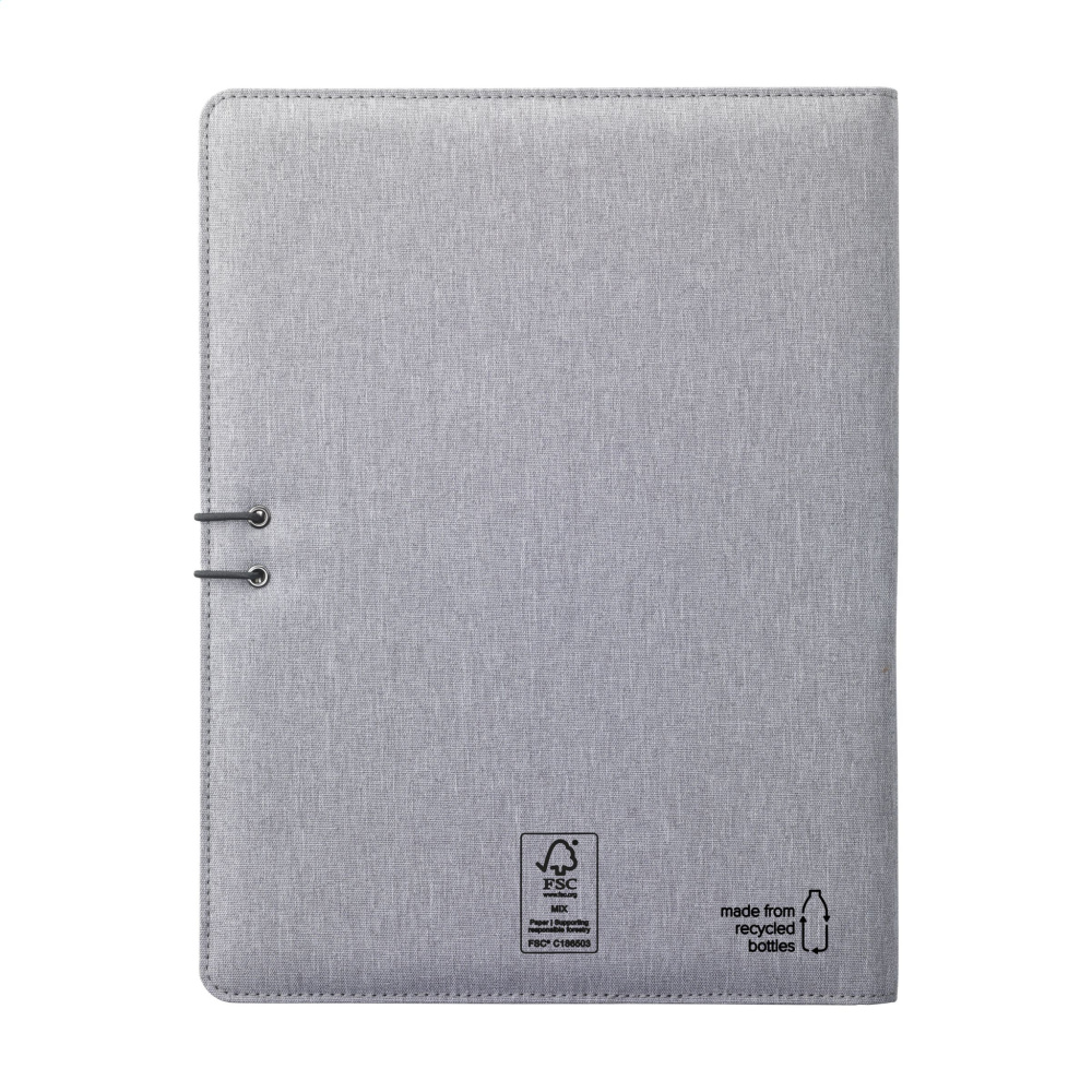 Logo trade promotional merchandise image of: Quest Portfolio RCS RPET A4  document folder