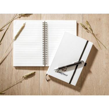 Logo trade promotional item photo of: Milk-Carton Wire-O Paper Notebook A5
