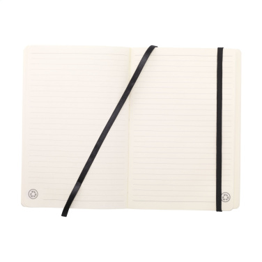 Logo trade advertising products picture of: Monti Recycled Leather - Paper Notebook A5