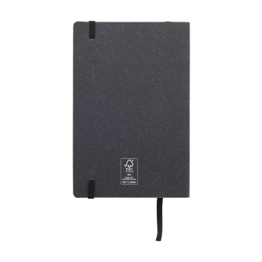 Logotrade advertising products photo of: Monti Recycled Leather - Paper Notebook A5