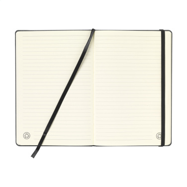 Logo trade promotional product photo of: Montana Recycled Leather Paper Notebook A5