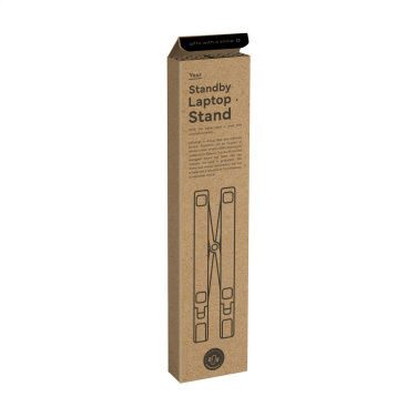 Logo trade promotional items image of: Standby GRS Recycled Alu Laptop Stand