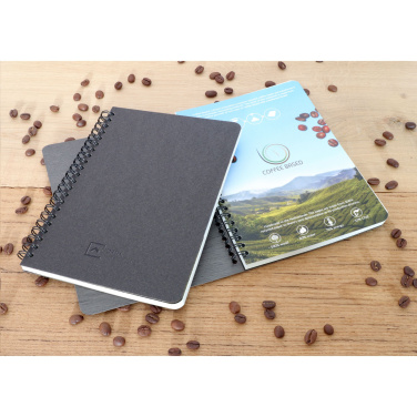 Logotrade promotional item image of: Coffee Paper Notebook Wire-O A5