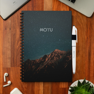Logo trade promotional gifts image of: MOYU Erasable Stone Paper Notebook Custom SoftCover