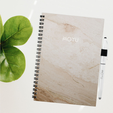 Logotrade promotional gift image of: MOYU Erasable Stone Paper Notebook Custom SoftCover
