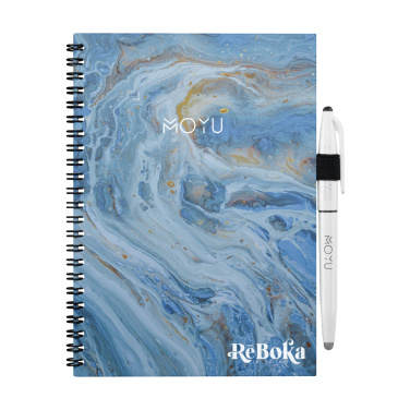 Logo trade corporate gift photo of: MOYU Erasable Stone Paper Notebook Custom SoftCover