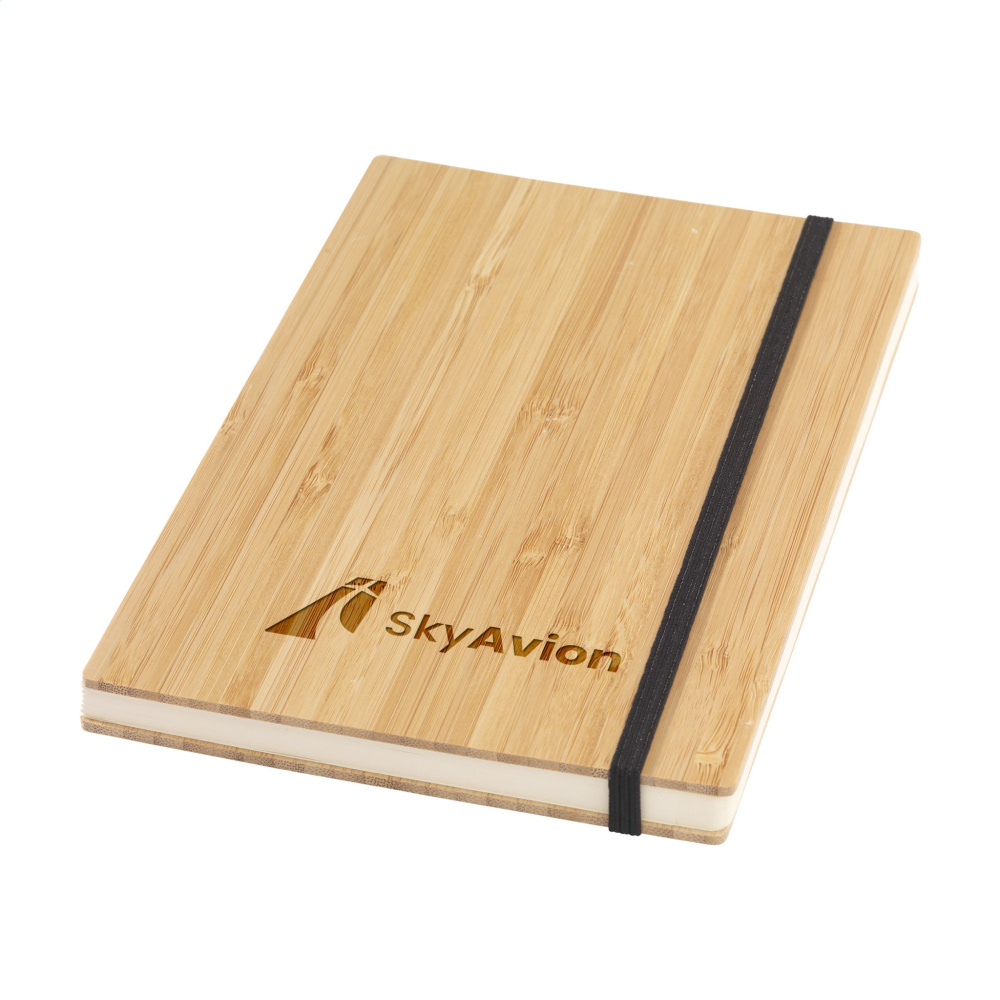 Logotrade promotional products photo of: Bamboo Journal Naked Spine Paper Notebook A5