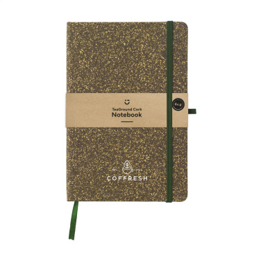 Logotrade promotional gift picture of: TeaGround Cork Paper Notebook A5
